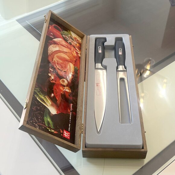 J.A. Henckels German Made boxed 5-star carving set! Extremely Rare! - Picture 4 of 16